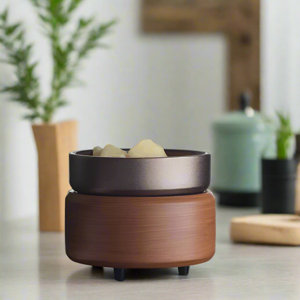 Pewter & Walnut Wax Melt Warmer