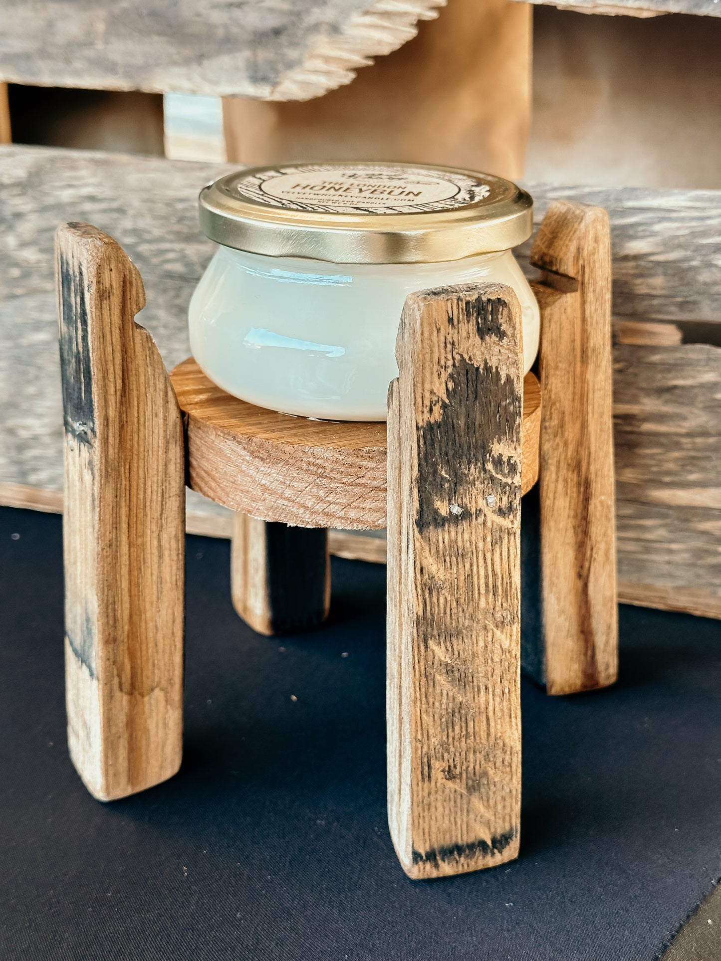 Barrel Stave Candle Holder