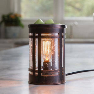 Walnut and Rope Vintage Wax Warmer – Velvet Whiskey Candle Co